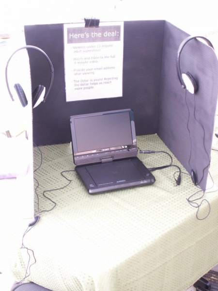 PPV with portable DVD player